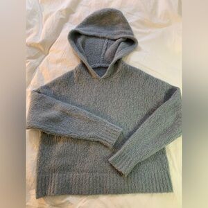 Babaton 🦙 Alpaca Chunky Cropped Hoodie M–L | laine ultra doux sweater WARM 🩵
